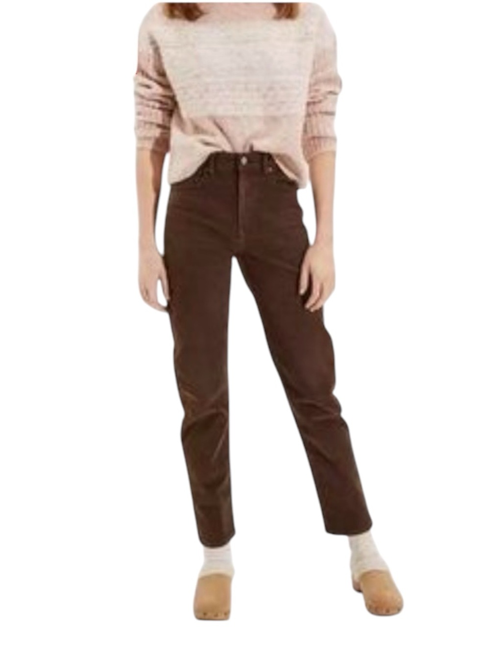 AE Stretch Corduroy Mom Straight Jeans